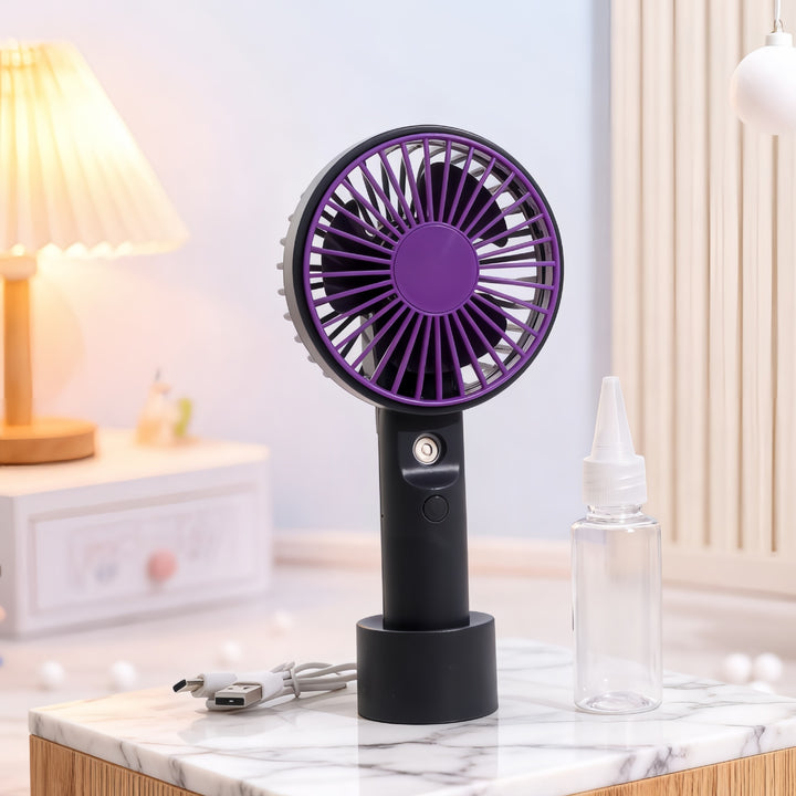 Ladies portable hand fan with spray function Bowlift