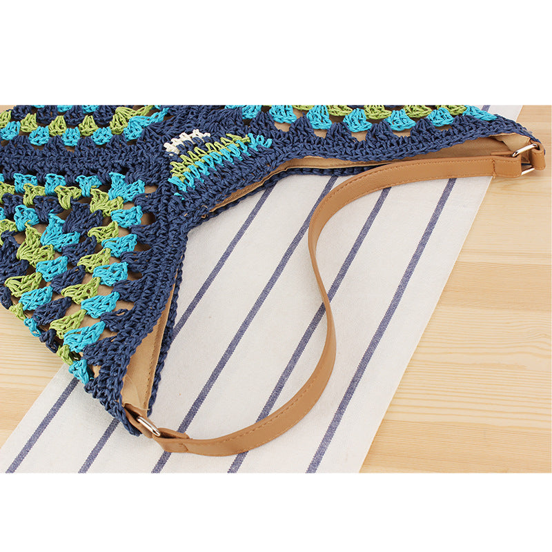 Hand-knotted shoulder bag in modern design Bowlift