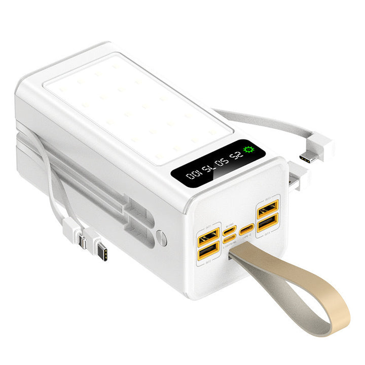Portable power bank with advanced charging technology and digital display options Bowlift