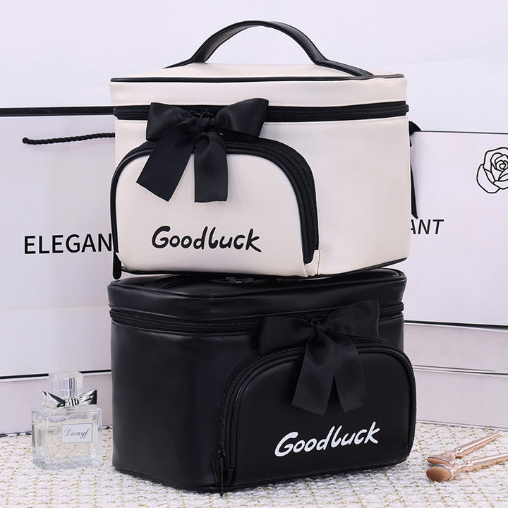 Cosmetic Transport Bag With Stylish Design And Practical Compartment Arrangement Bowlift