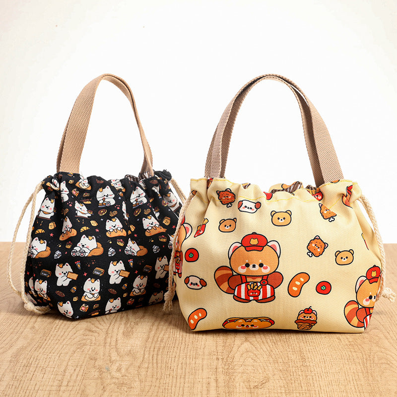 Drawstring Cat-Themed Storage Bag Bowlift