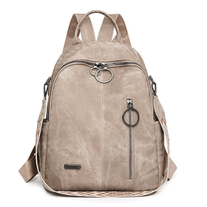 Versatile Textured Casual Backpack Bowlift