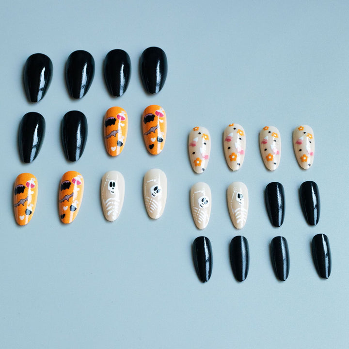 Artistic Halloween-Themed Nail Art Kit