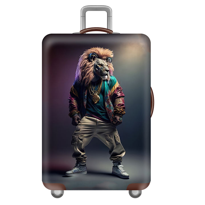 Unisex hard-shell travel suitcase in world travel design Bowlift