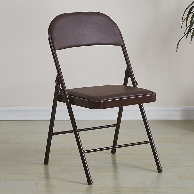 Folding chair with ergonomic design and PU upholstery Bowlift