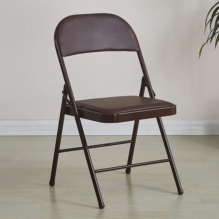 Folding chair with ergonomic design and PU upholstery Bowlift