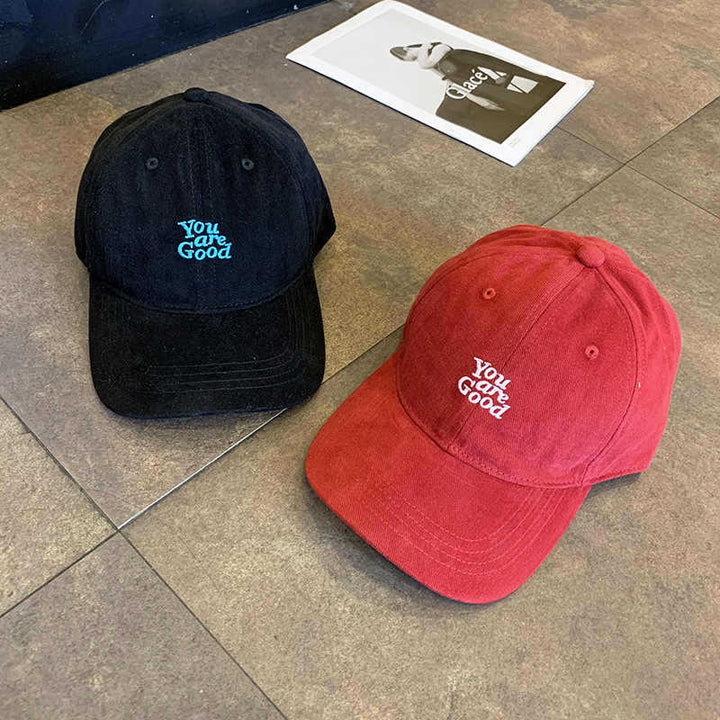 Men's Casual Distressed Message Baseball Cap Bowlift