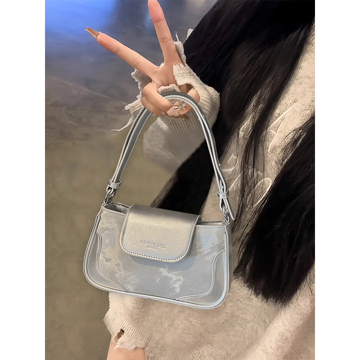 Chic Metallic Crossbody Bag Bowlift