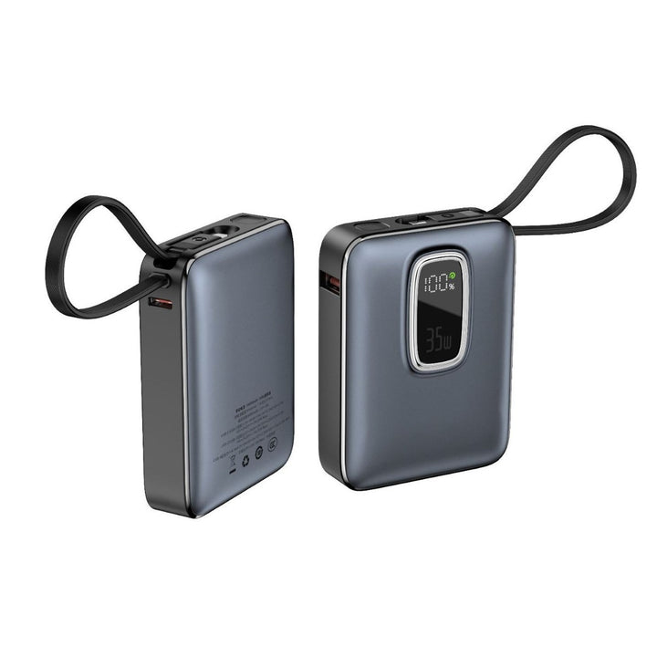 Portable power bank with integrated LED display and fast charging function Bowlift