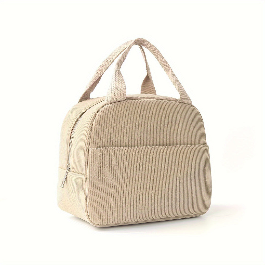 Cosmetic storage bag with structured surface Bowlift