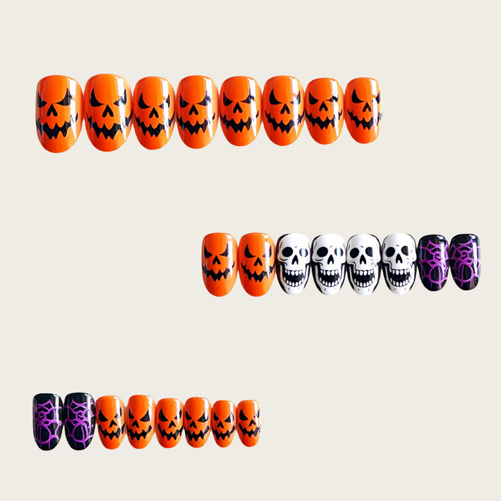 Halloween Artificial Nail Set Bowlift