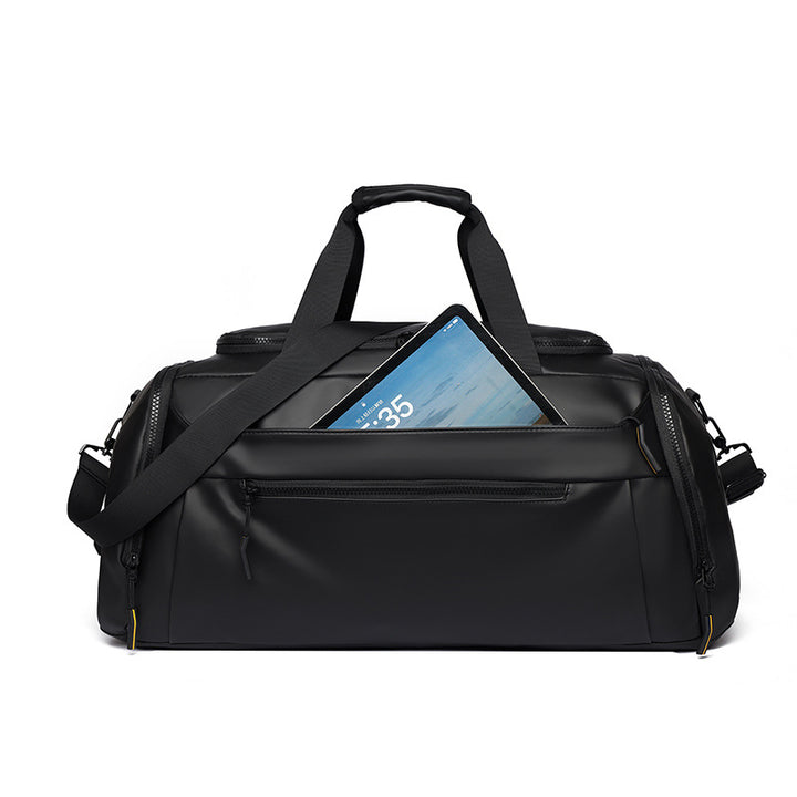 Men's Sporty Travel Bag with Water-Repellent Design Bowlift