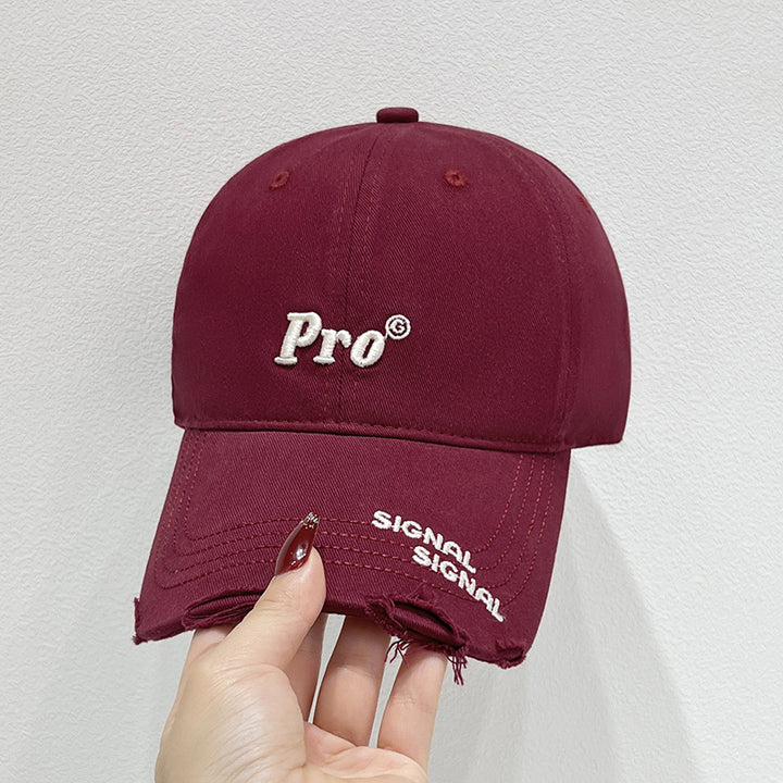Women's Casual Distressed Baseball Cap Bowlift