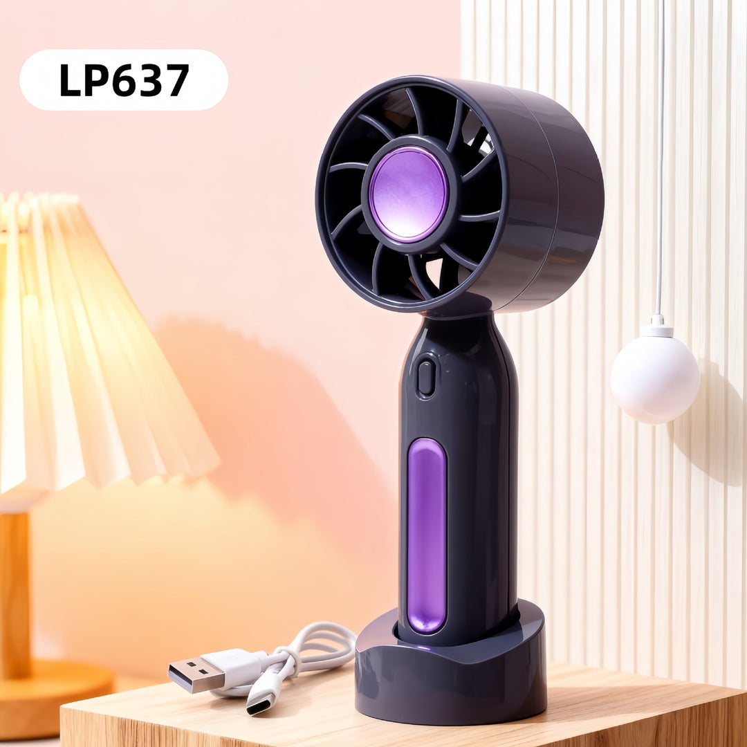 Women portable mini fan with USB connection and rotatable head Bowlift