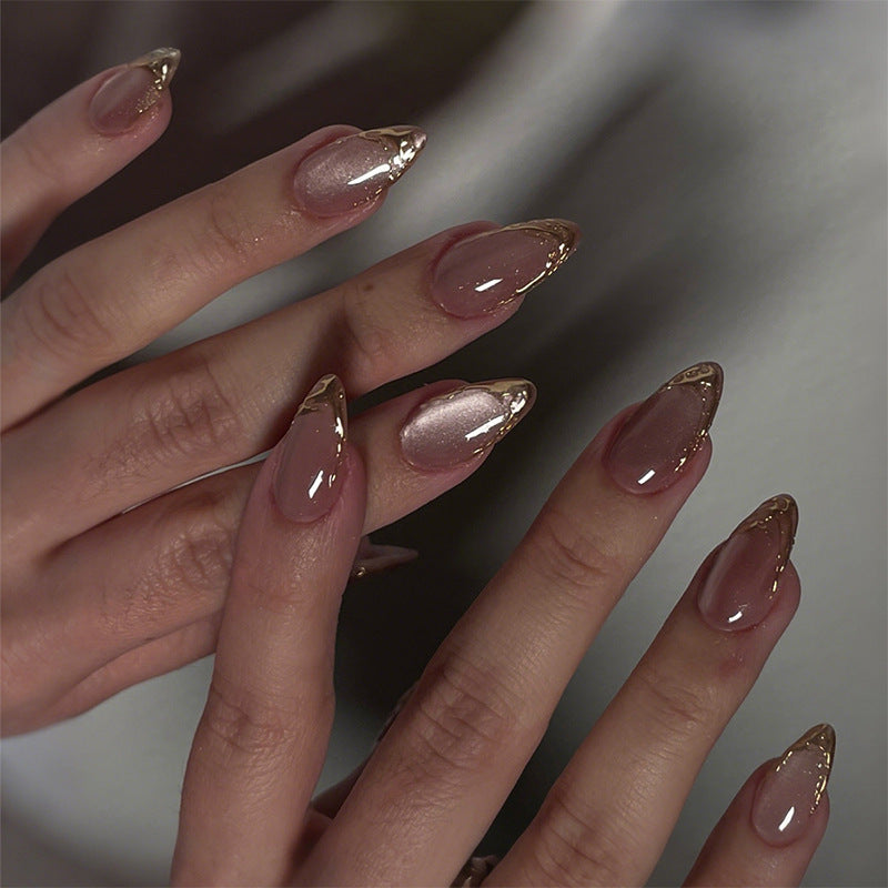 Elegant Marble Effect Press-On Nails