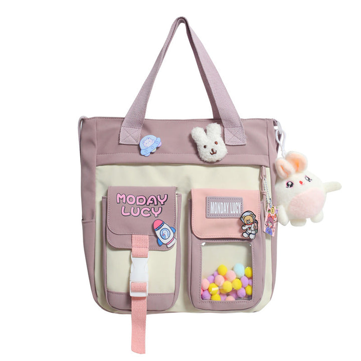 Whimsical Multi-Compartment Messenger Bag Bowlift