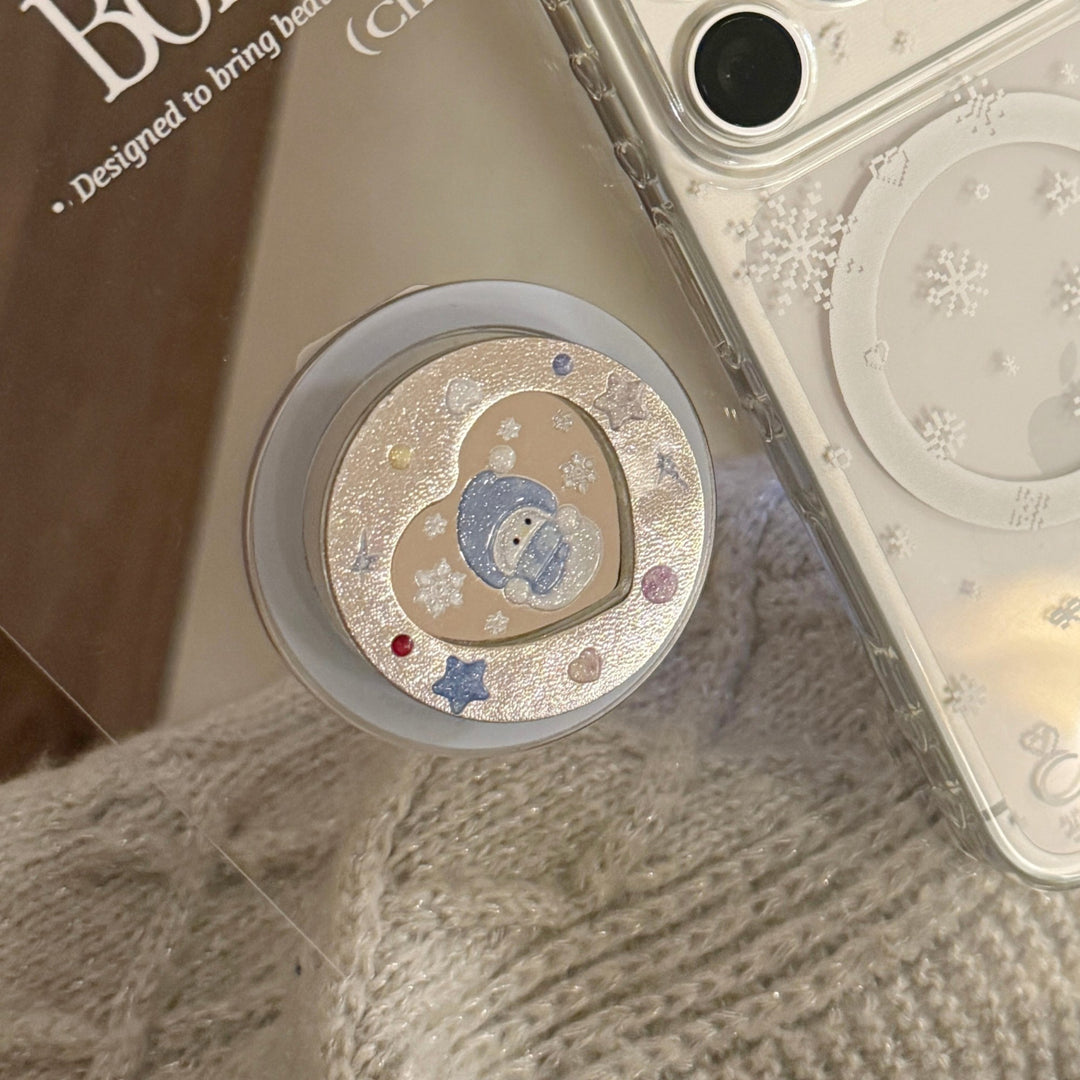Smartphone Finger Holder with Winter Motif Bowlift