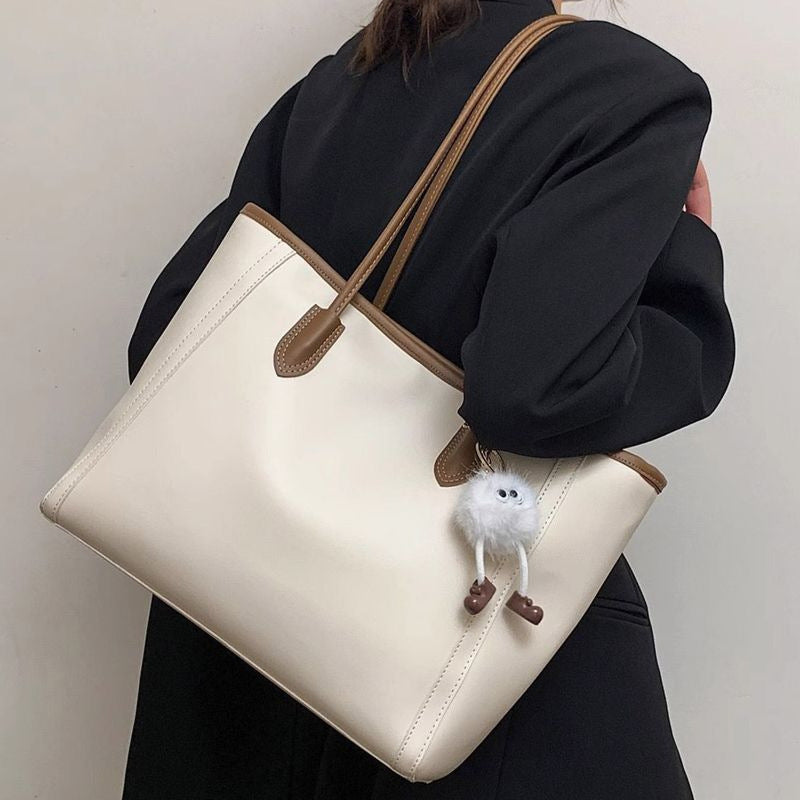 Classic Faux Leather Tote Bag Bowlift