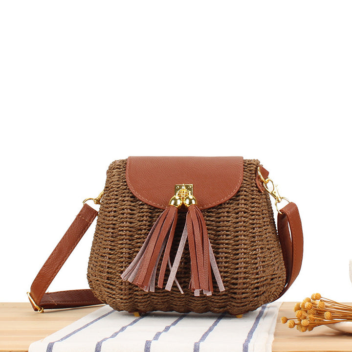 Shoulder bag with decorative fringes Bowlift