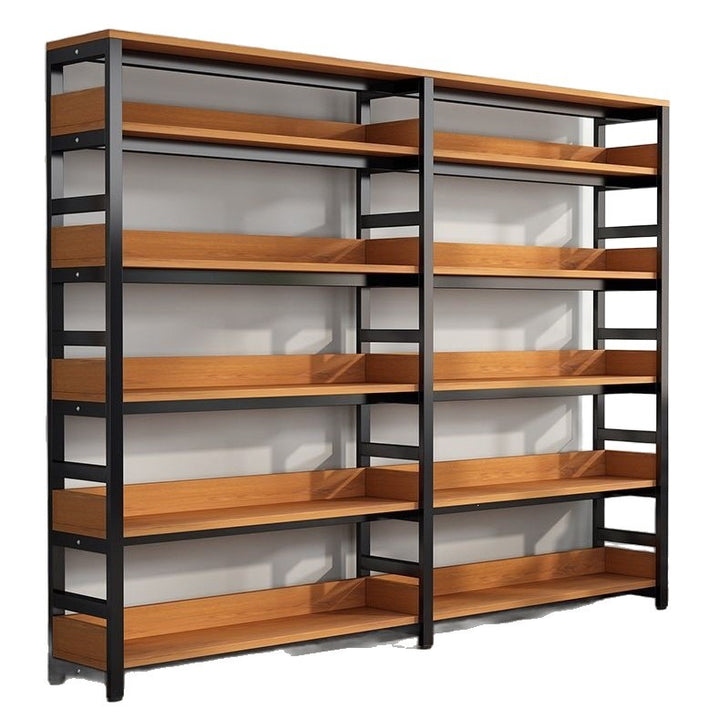 Regal with robust metal frame and wooden shelves Bowlift