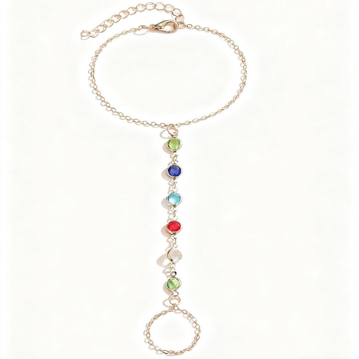 Colorful Gemstone Charm Bracelet Bowlift