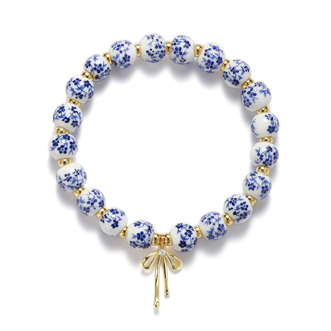 Floral Beaded Charm Bracelet Bowlift
