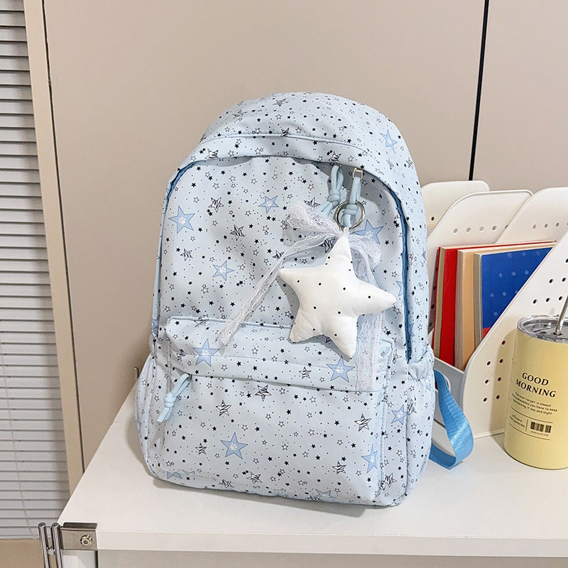 Cute Star Pattern Backpack Bowlift