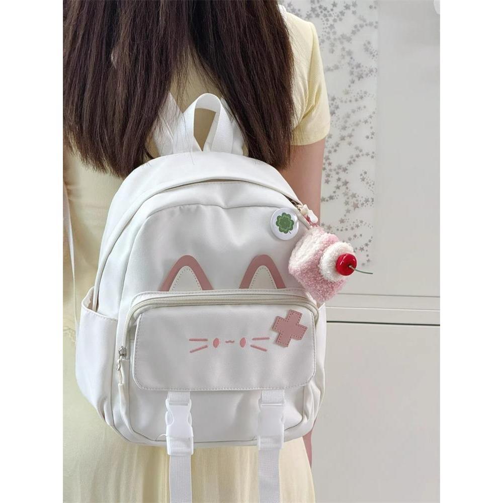 Cute Cat-Themed Mini Backpack Bowlift