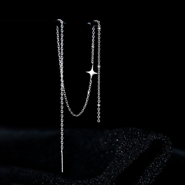 Elegant Y-Necklace with Sparkling Pendant Bowlift