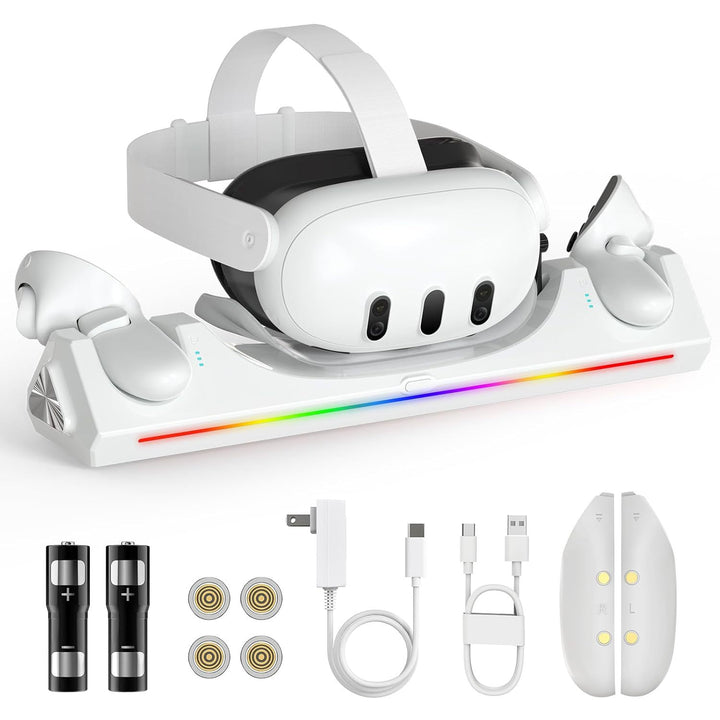 VR-Headset-Charging Station with Rgb Lighting Bowlift