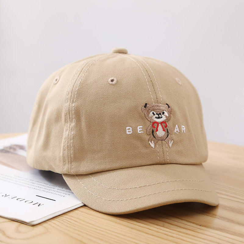 Women's Cute Bear-Embroidered Baseball Cap Bowlift