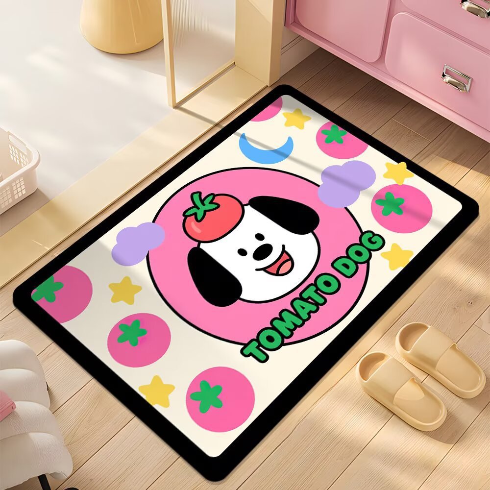 Cute Cartoon Dog Shower Mat Bowlift