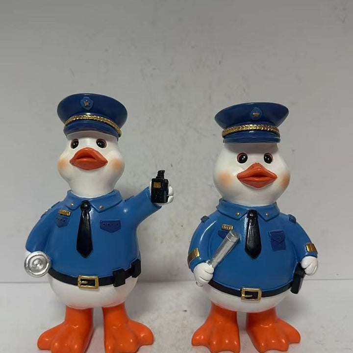 Funny police duck figure Bowlift