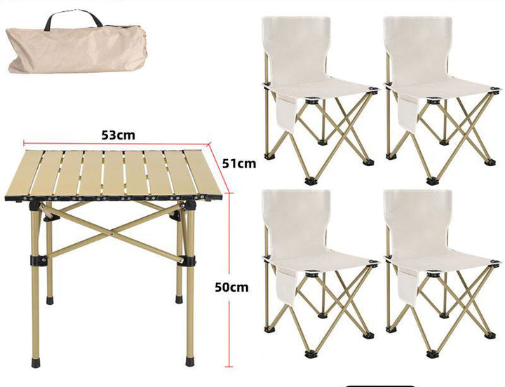 Portable Camping Table and Chair Set Bowlift