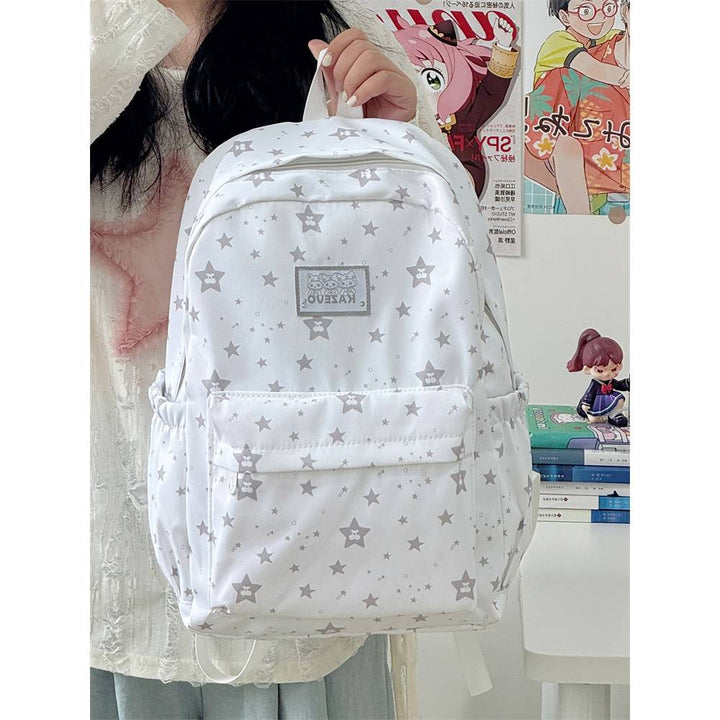 Stylish Star-Pattern Backpack Bowlift