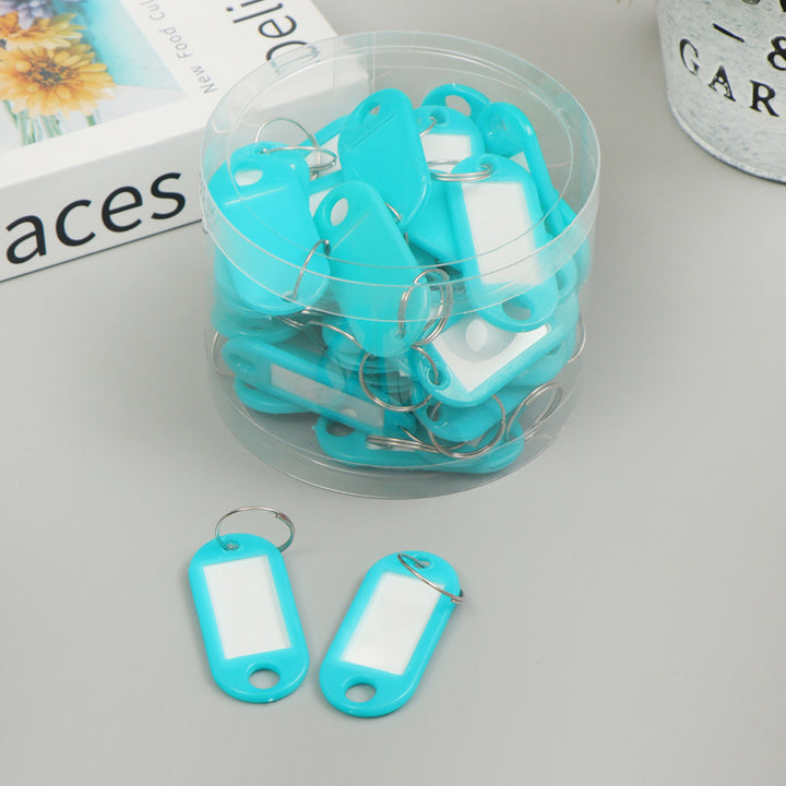 Unisex Labels Keychain with Writable Area Bowlift