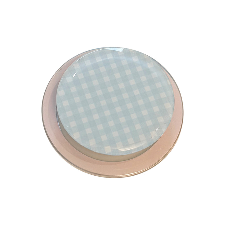 Practical glass coaster with checkered pattern Bowlift