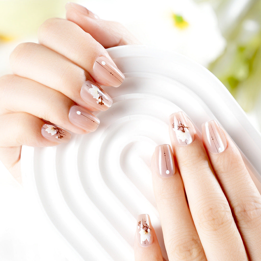 Artistic Floral Nail Wraps Bowlift