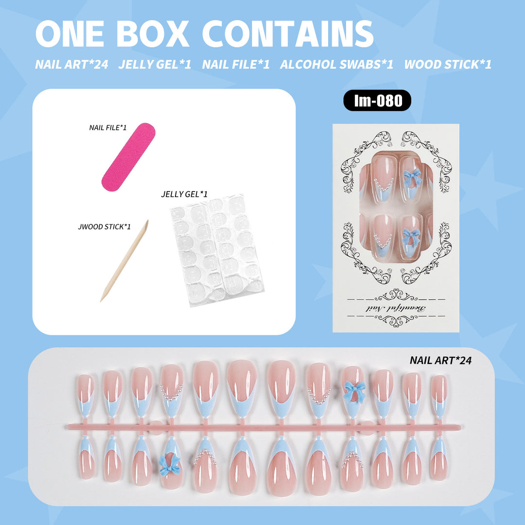 Enhanced Press-On Nail Art Kit