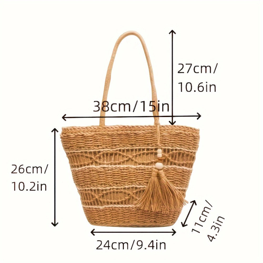 Handbag Made from Handwoven Natural Material Bowlift