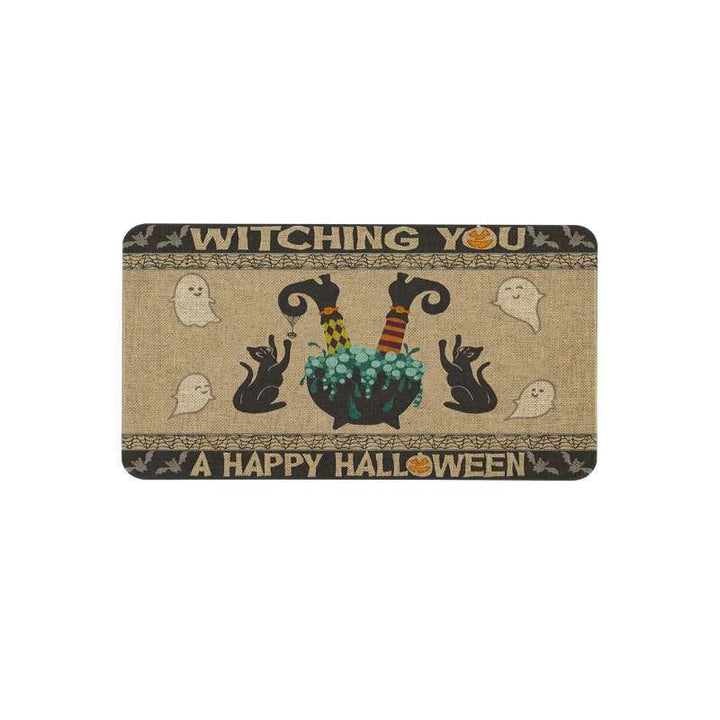 Halloween-Themed Decorative Welcome Mat Bowlift