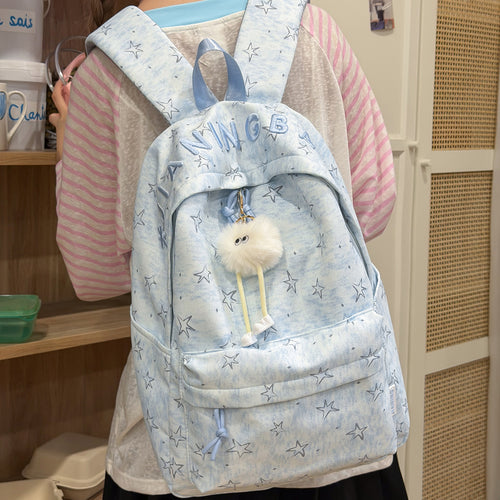 Women’s Stylish Star-Printed Backpack Bowlift