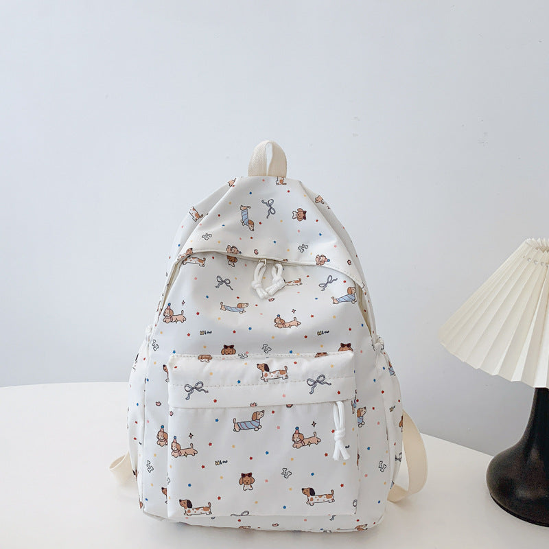 Backpack with Cheerful Dog Motif Bowlift