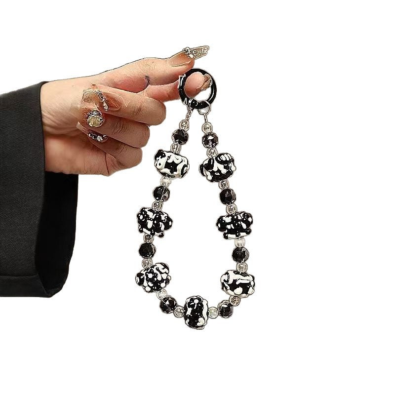 Decorative Beaded Charm Keychain Bowlift 1790134888
