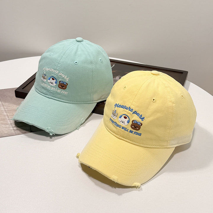 Unisex Embroidered Casual Cap Bowlift