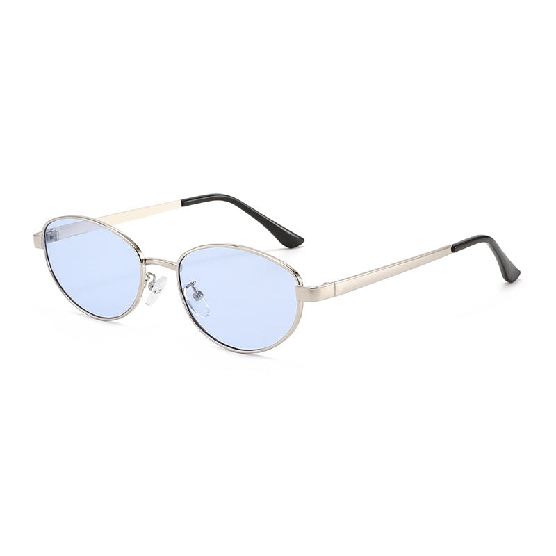 Women's fashionable sunglasses with narrow metal frame Bowlift