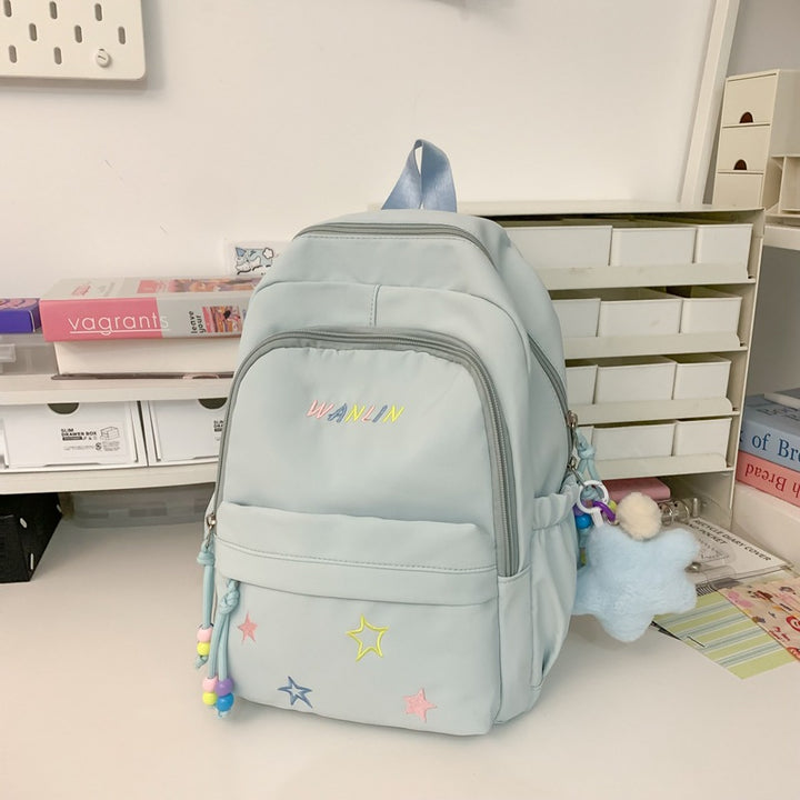 Playful Star-Embellished Backpack Bowlift