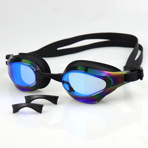 Sports swimming goggles with adjustable headband and anti-fog technology Bowlift