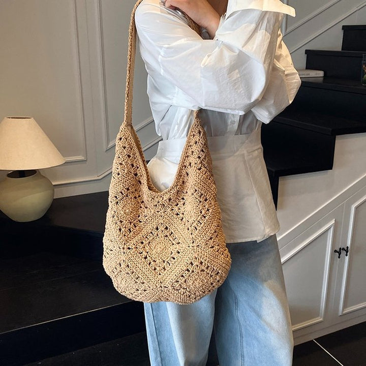 Natural and Hand-Knotted Casual Tote Bag Bowlift