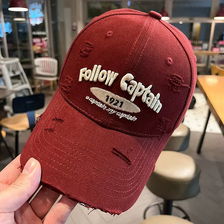 Men's Distressed Graphic Baseball Cap Bowlift 1784270078